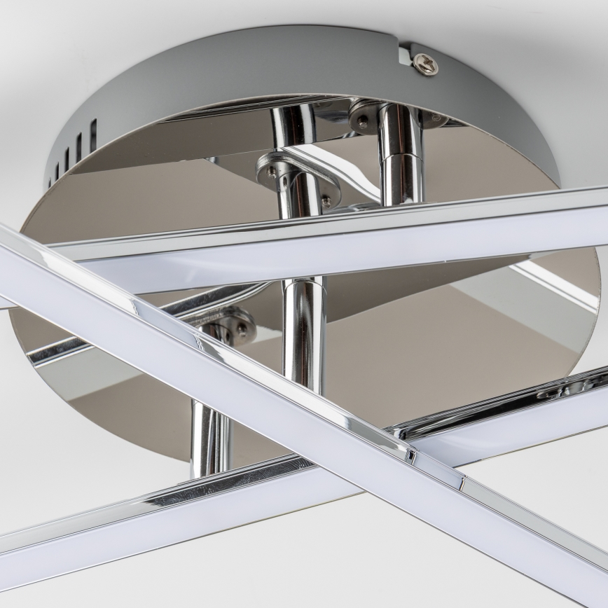 LED loftlampe 3xLED/3W/230V, blank krom