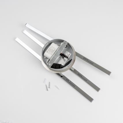 LED loftlampe 3xLED/3W/230V, blank krom