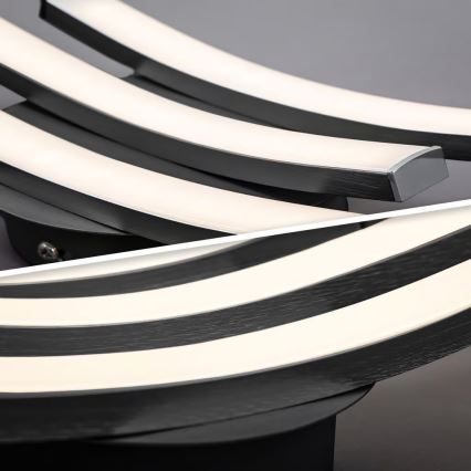 LED loftlampe 3xLED/6W/230V 2700K sort