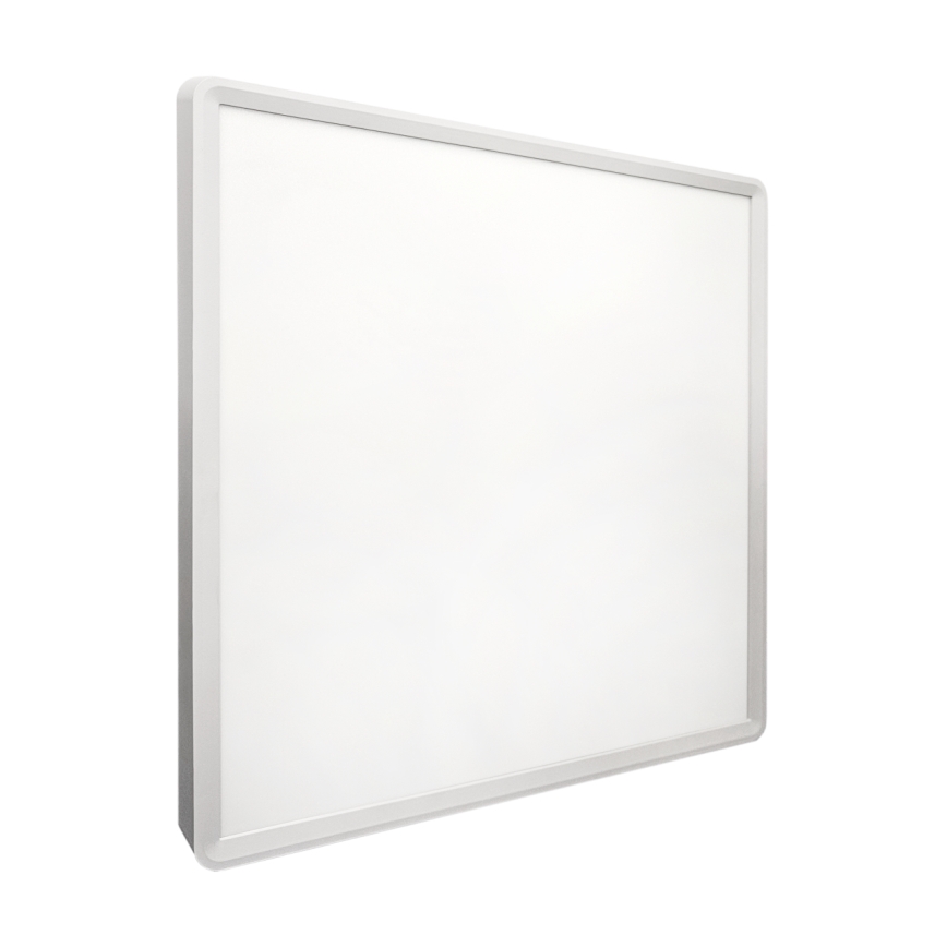LED-loftlampe, 40 W, 230 V, 3000/4000/6500 K (vælgbar), 50 x 50 cm, hvid