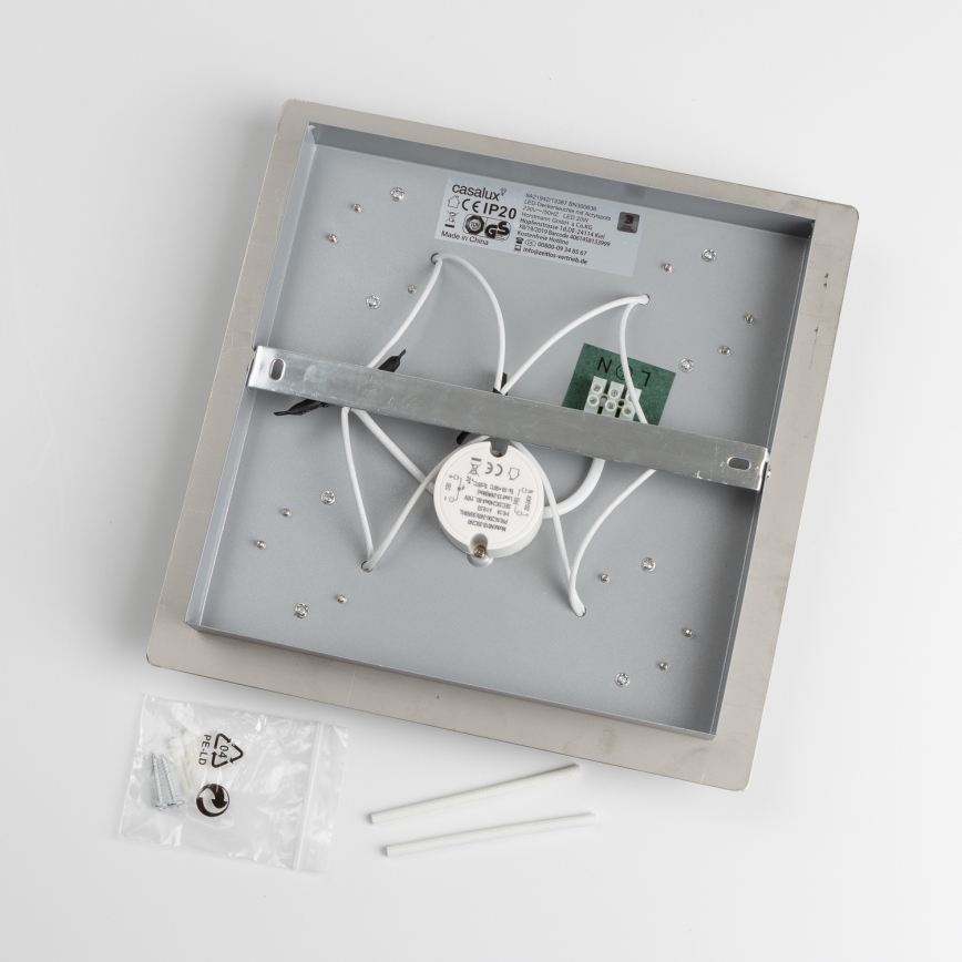 LED loftlampe 4xLED/4W/230V mat krom