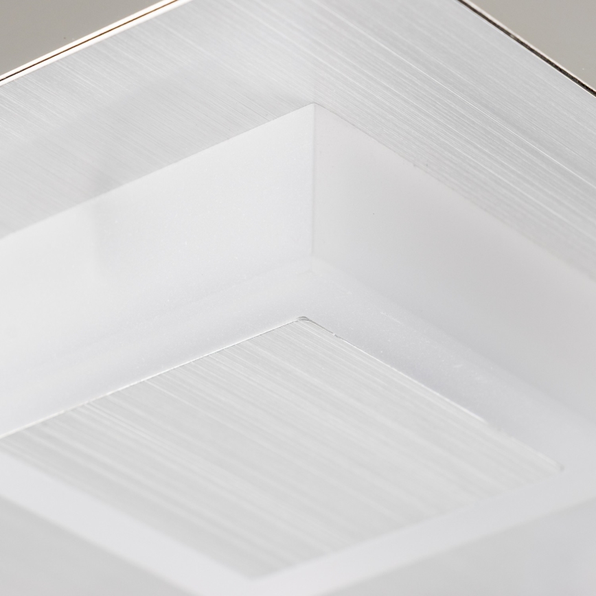 LED loftlampe 4xLED/5W/230V 3000K 28x28 cm mat krom