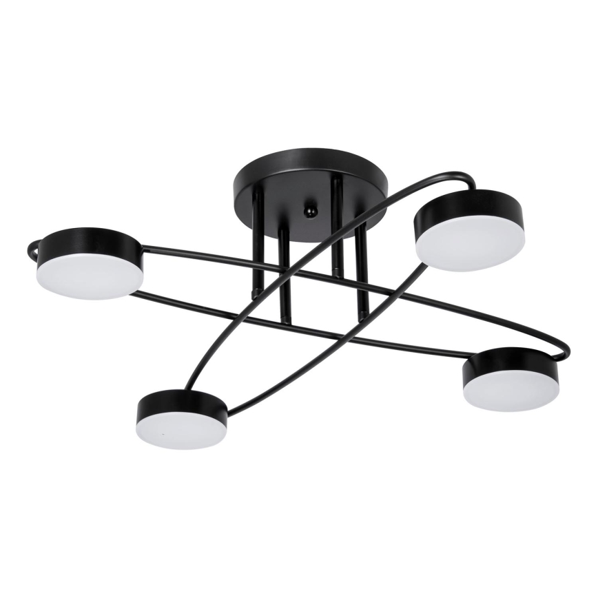 LED loftlampe 4xLED/7W/230V sort