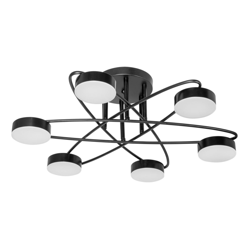 LED loftlampe 6xLED/7W/230V 3000-6000K diameter 60 cm sort