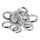 LED loftlampe 9xLED/14W/230V 3000-5000K diameter 53 cm skinnende krom