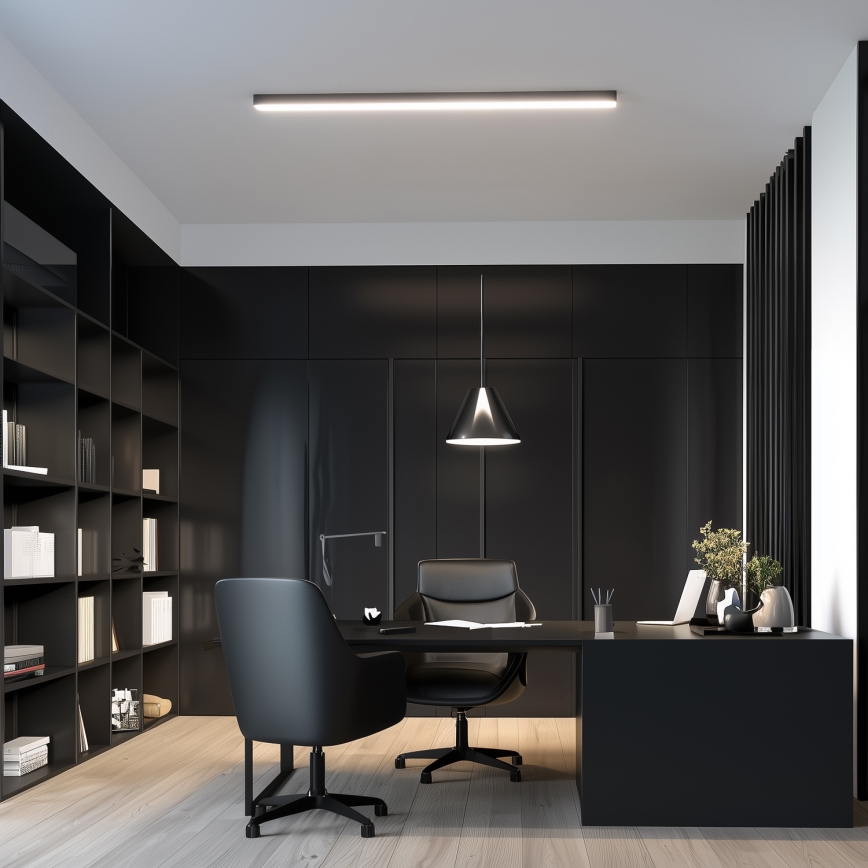 LED loftlampe ALLDAY BASIC LED/20/30/40W/230V 2700/4000/6000K 120 cm sort