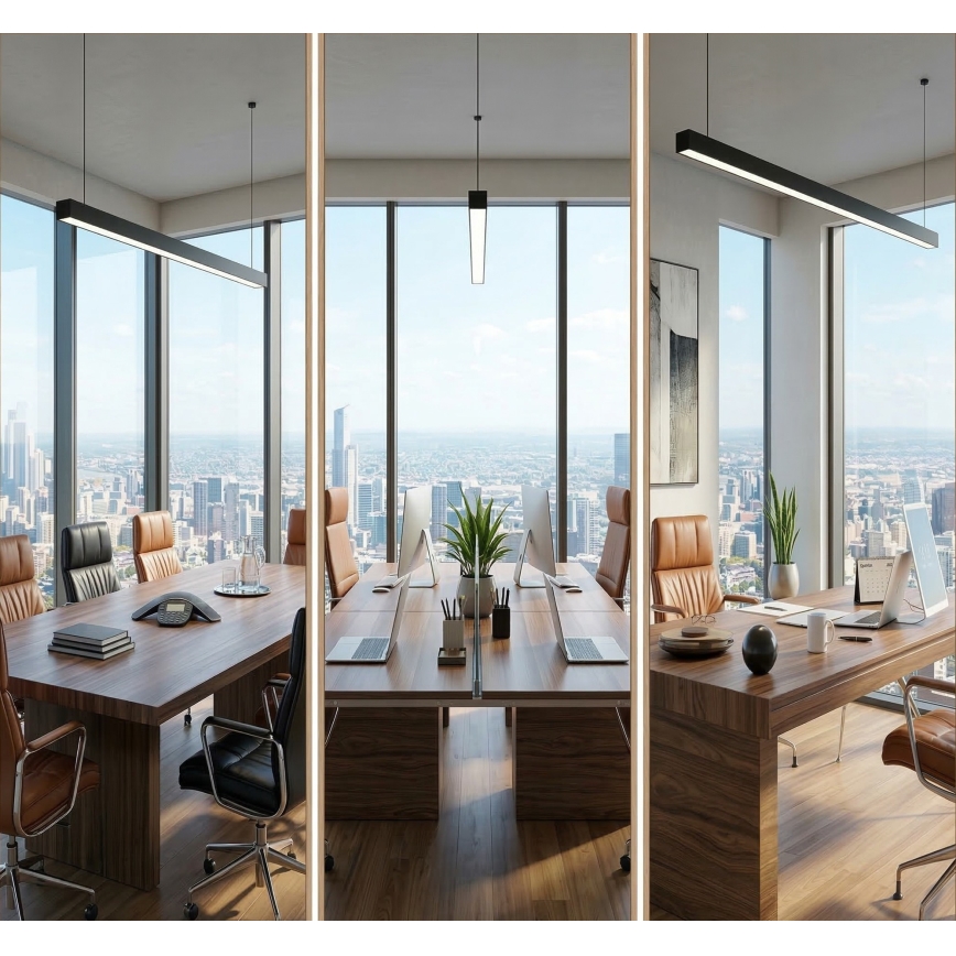 LED loftlampe ALLDAY BASIC LED/40W/230V 2700/4000/6000K sort