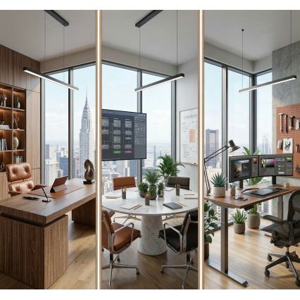 LED loftlampe ALLDAY BASIC LED/40W/230V 2700/4000/6000K sort