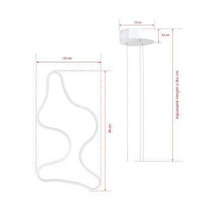 LED Loftlampe ARTISAN LED/36W/230V 6500K Hvid