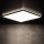 LED-loftlampe AZPO LED/12,3W/230V 3000/4000/6000K 22,5x22,5 cm IP54 sort