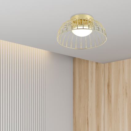 LED Loftlampe BETSY LED/12W/230V Ø 25 cm guld