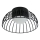 LED Loftlampe BETSY LED/12W/230V Ø 25 cm sort