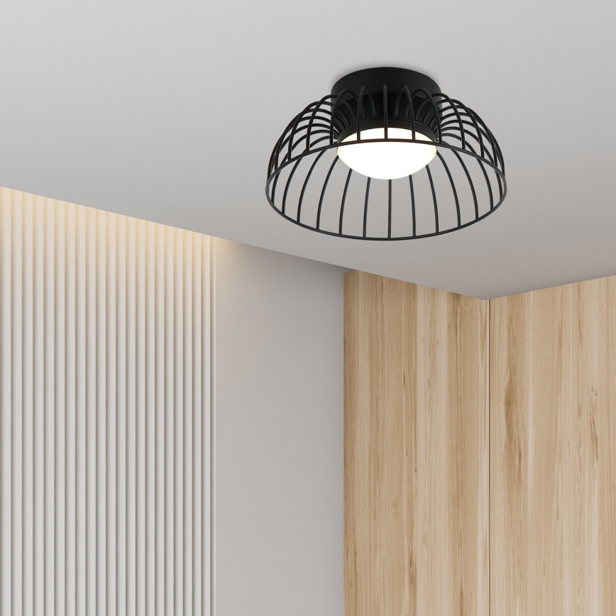 LED Loftlampe BETSY LED/12W/230V Ø 25 cm sort