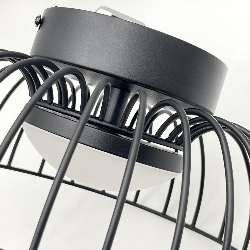 LED Loftlampe BETSY LED/12W/230V Ø 25 cm sort