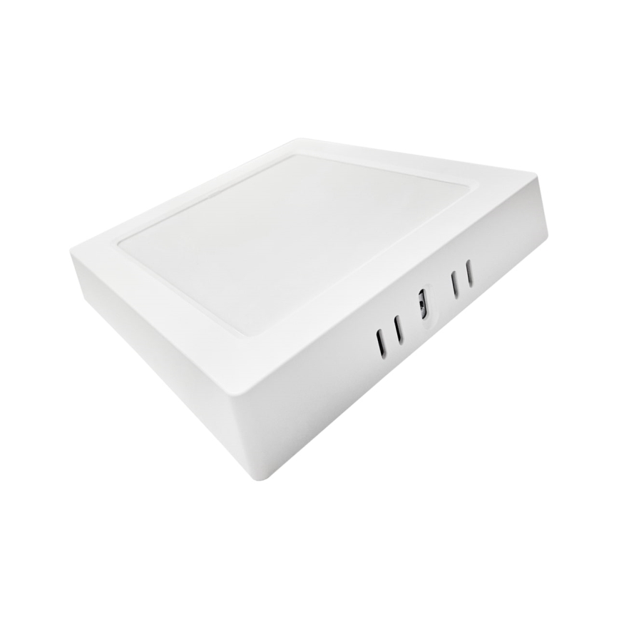 LED loftlampe BLOCK LED/12W/230V 4000K 16,7x16,7 cm hvid