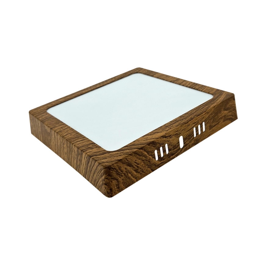 LED loftlampe BLOCK LED/12W/230V 4200K 16,3x16,3 cm brun