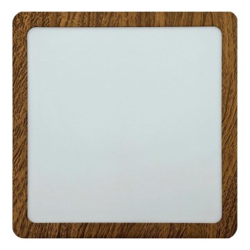 LED loftlampe BLOCK LED/18W/230V 4200K 22x22 cm brun