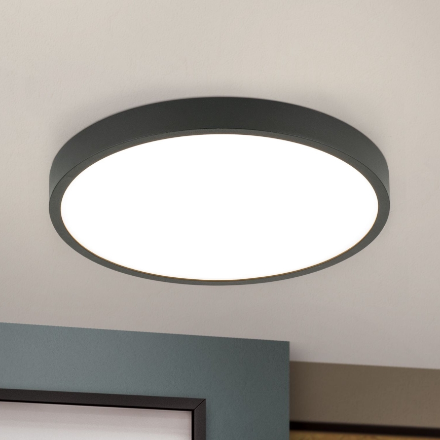 LED loftlampe BULLY LED/24W/230V diameter 24 cm sort