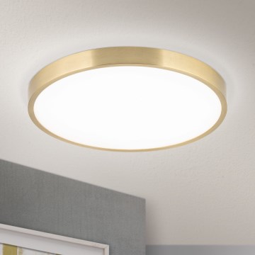 LED loftlampe BULLY LED/28W/230V diameter 28 cm guldfarvet