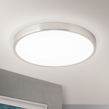 LED loftlampe BULLY LED/28W/230V diameter 28 cm mat krom