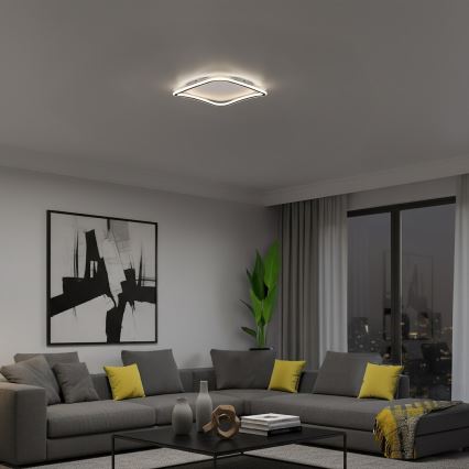 LED loftlampe CALI LED/30W/230V 40x40 cm sort
