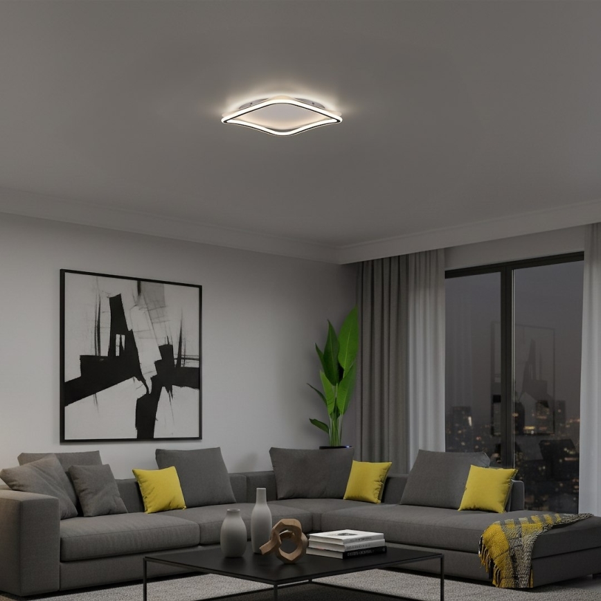 LED loftlampe CALI LED/30W/230V 40x40 cm sort