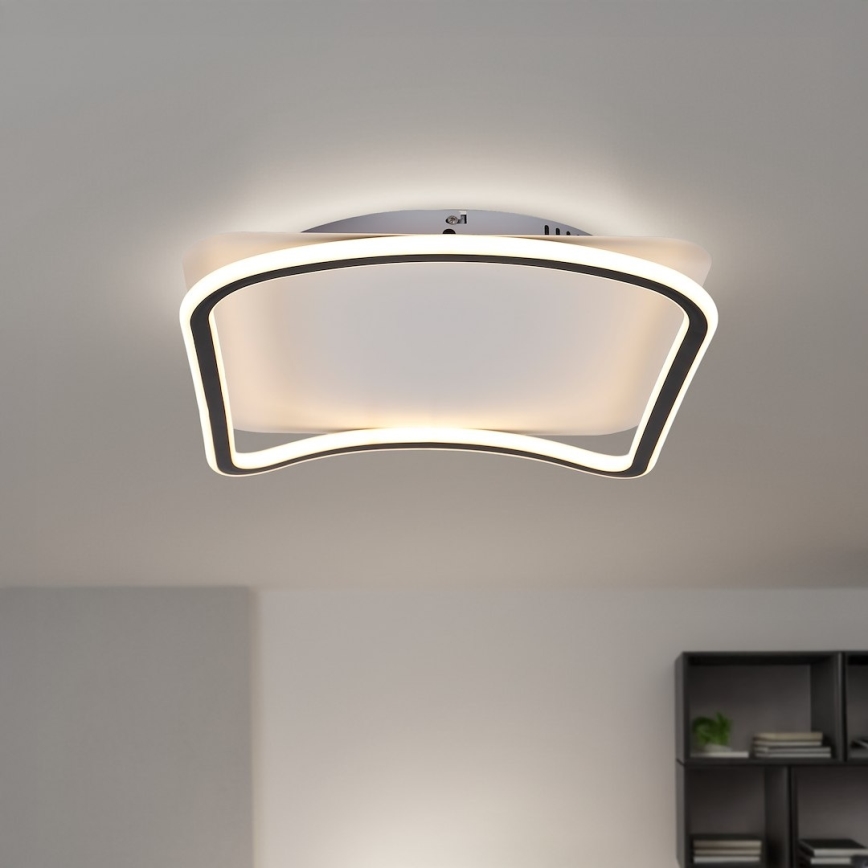 LED loftlampe CALI LED/30W/230V 40x40 cm sort