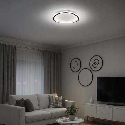 LED-loftlampe CALI LED/30W/230V, diameter 40 cm, sort