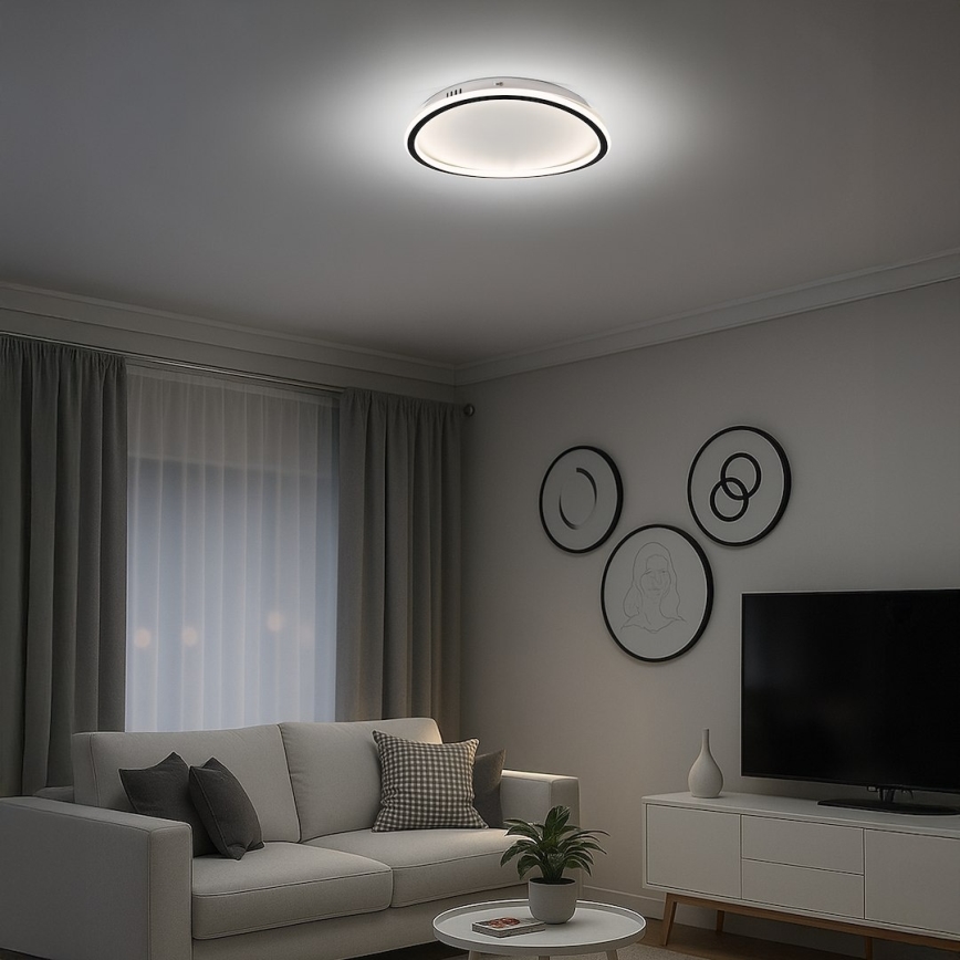 LED-loftlampe CALI LED/30W/230V, diameter 40 cm, sort