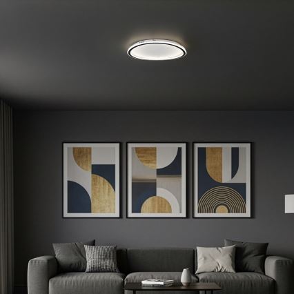 LED-loftlampe CALI LED/30W/230V, diameter 40 cm, sort