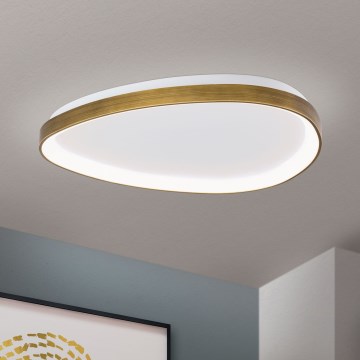 LED loftlampe CHARLIE LED/48W/230V diameter 65 cm guldfarvet