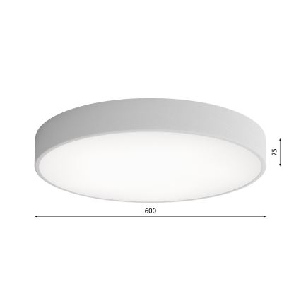 LED loftlampe CLEO LED/69W/230V 4000K diameter 60 cm grå