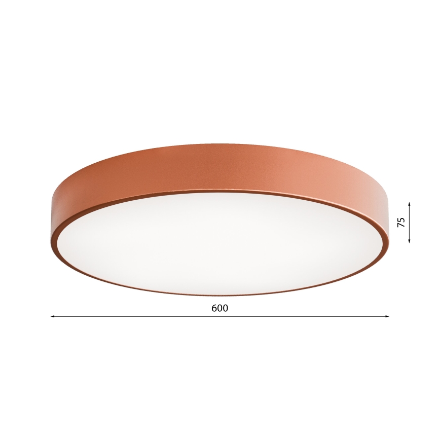 LED loftlampe CLEO LED/69W/230V 4000K diameter 60 cm kobber