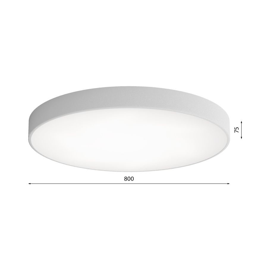 LED loftlampe CLEO LED/96W/230V 3000K diameter 80 cm grå
