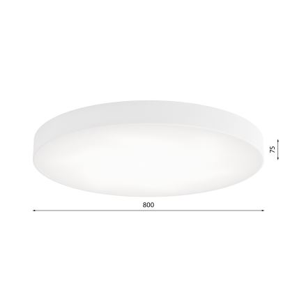 LED loftlampe CLEO LED/96W/230V 3000K diameter 80 cm hvid