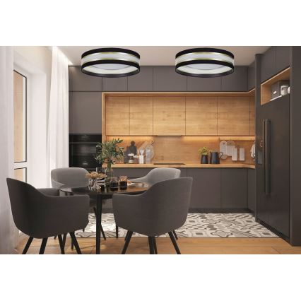 LED-loftlampe CORAL GOLD LED/24W/230V sort/guld