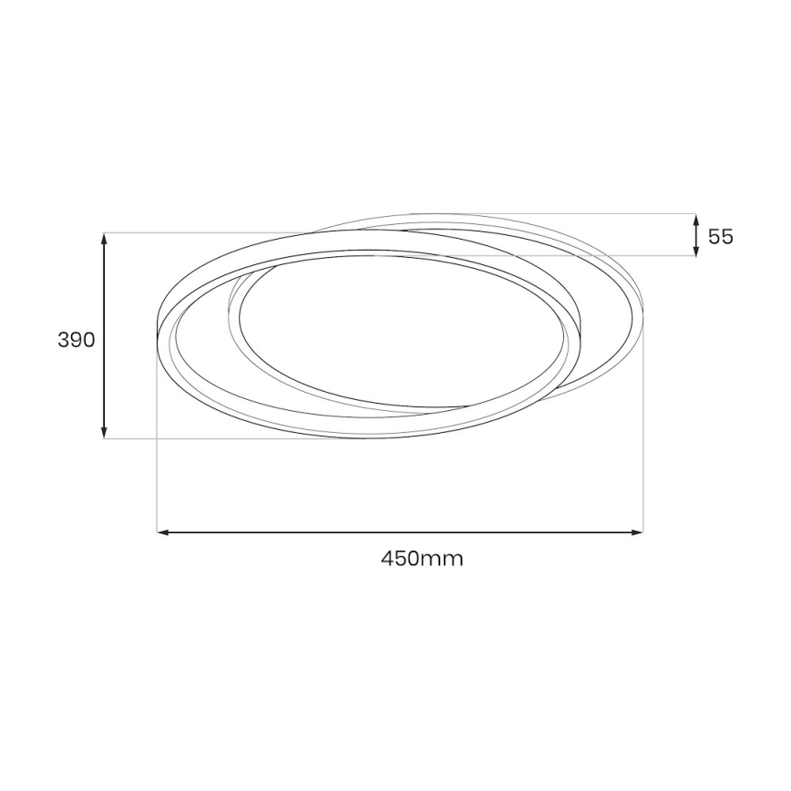 LED-loftlampe CORDOBA LED/30W/230V hvid