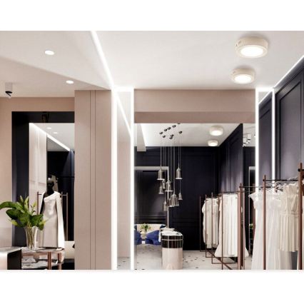 LED loftlampe DIEGO LED/12W/230V 4000K IP40 Ø 16,5 cm hvid