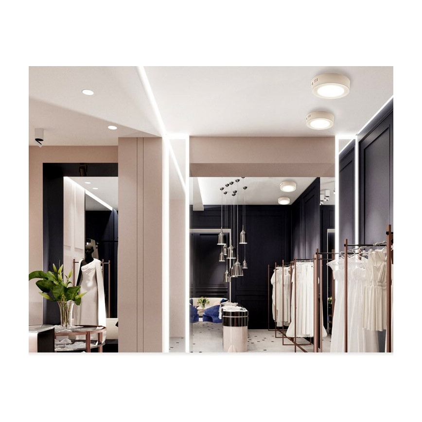 LED loftlampe DIEGO LED/12W/230V 4000K IP40 Ø 16,5 cm hvid