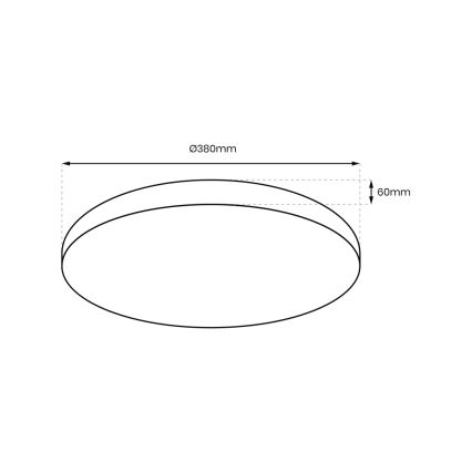 LED loftlampe dæmpbar ALLISTER LED/36W/230V 3000-6000K + fjernbetjening