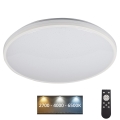 LED loftlampe dæmpbar ARVOS LED/37W/230V hvid + fjernbetjening