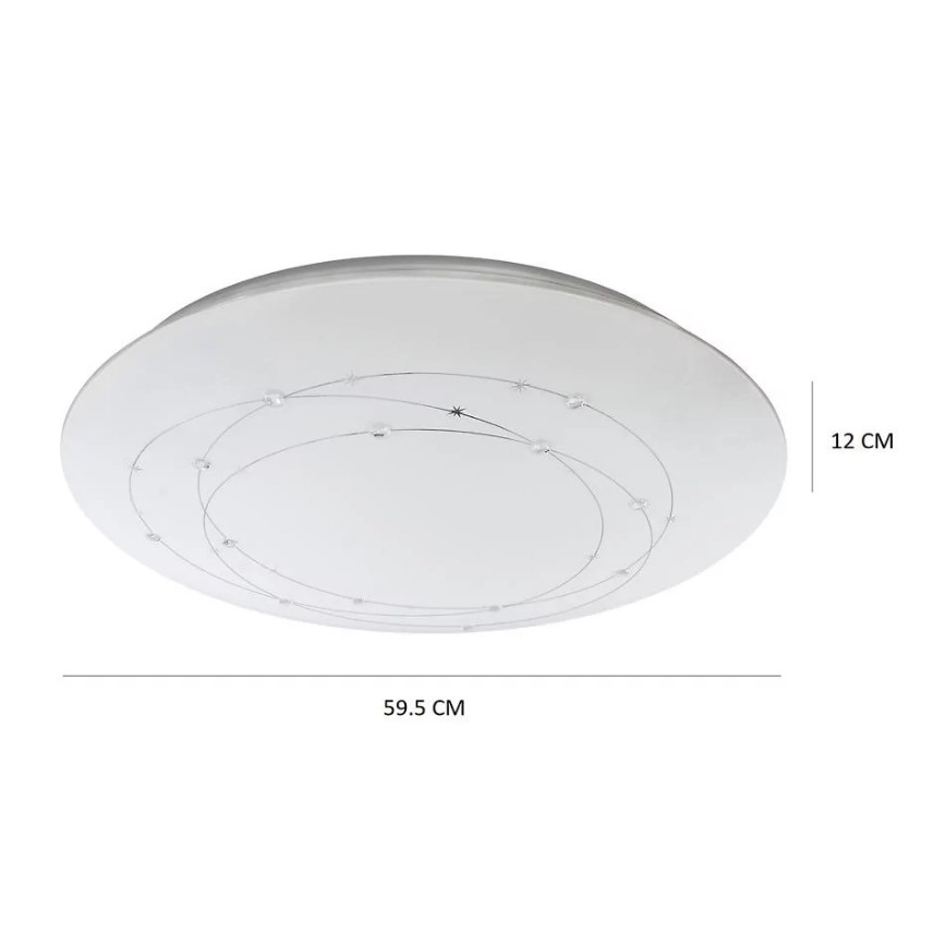 LED loftlampe dæmpbar ATRIA m. fjernbetjening LED/48W/230V