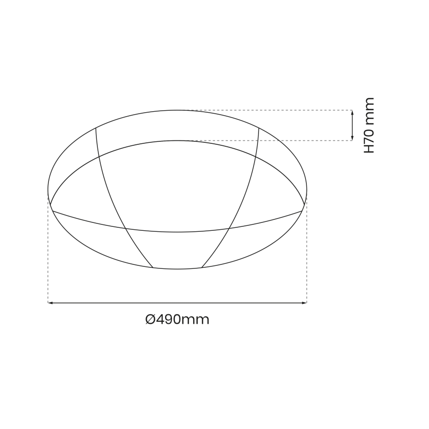 LED loftlampe dæmpbar BOB LED/40W/230V 3000-6000K + fjernbetjening