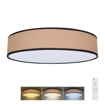 LED loftlampe dæmpbar BROWNIE LED/60W/230V 3000-6500K brun diameter 50 cm + fjernbetjening