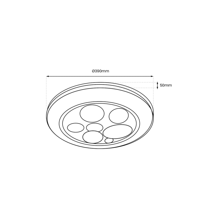 LED loftlampe dæmpbar BUBBLES LED/30W/230V 3000-6000K + fjernbetjening