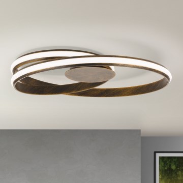 LED loftlampe dæmpbar CIRCUS LED/30W/230V brun/patina