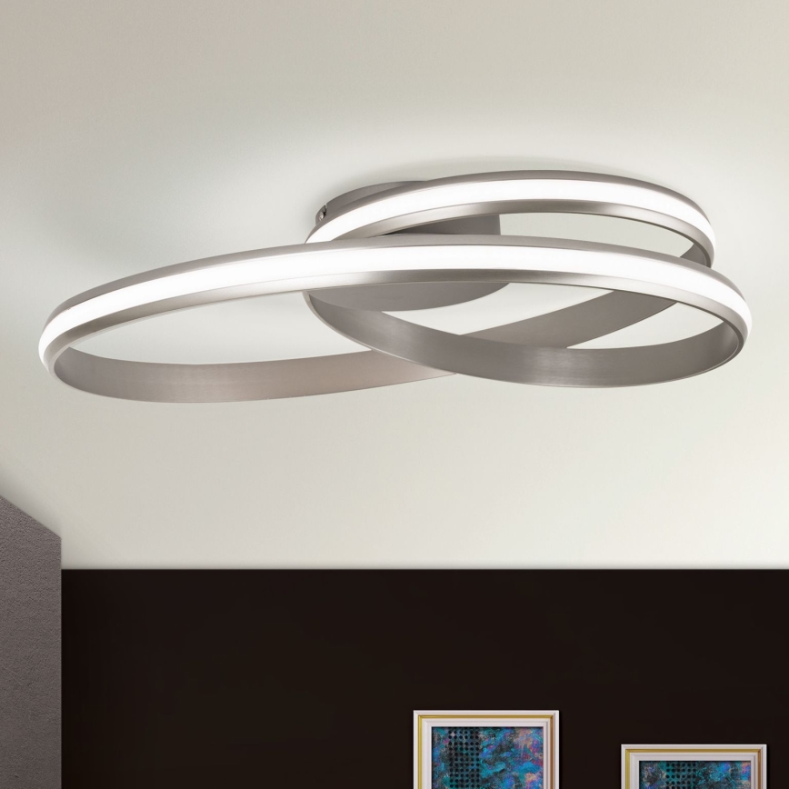 LED loftlampe dæmpbar CIRCUS LED/30W/230V sølvfarvet