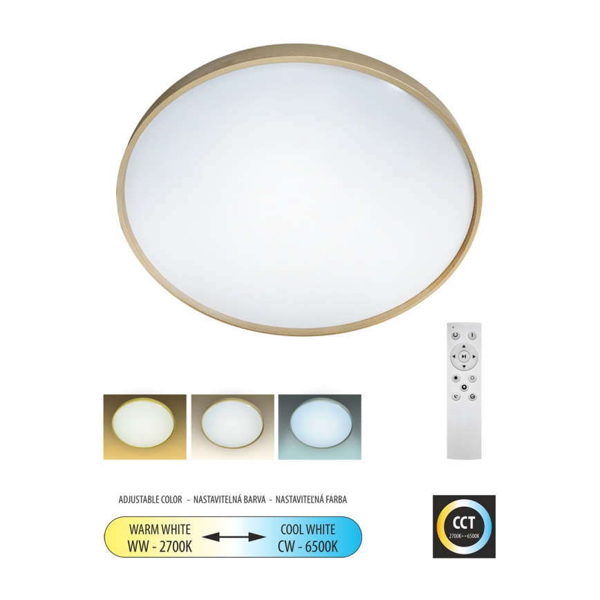 LED loftlampe dæmpbar DRINA LED/36W/230V 2700-6500K diameter 50 cm + fjernbetjening