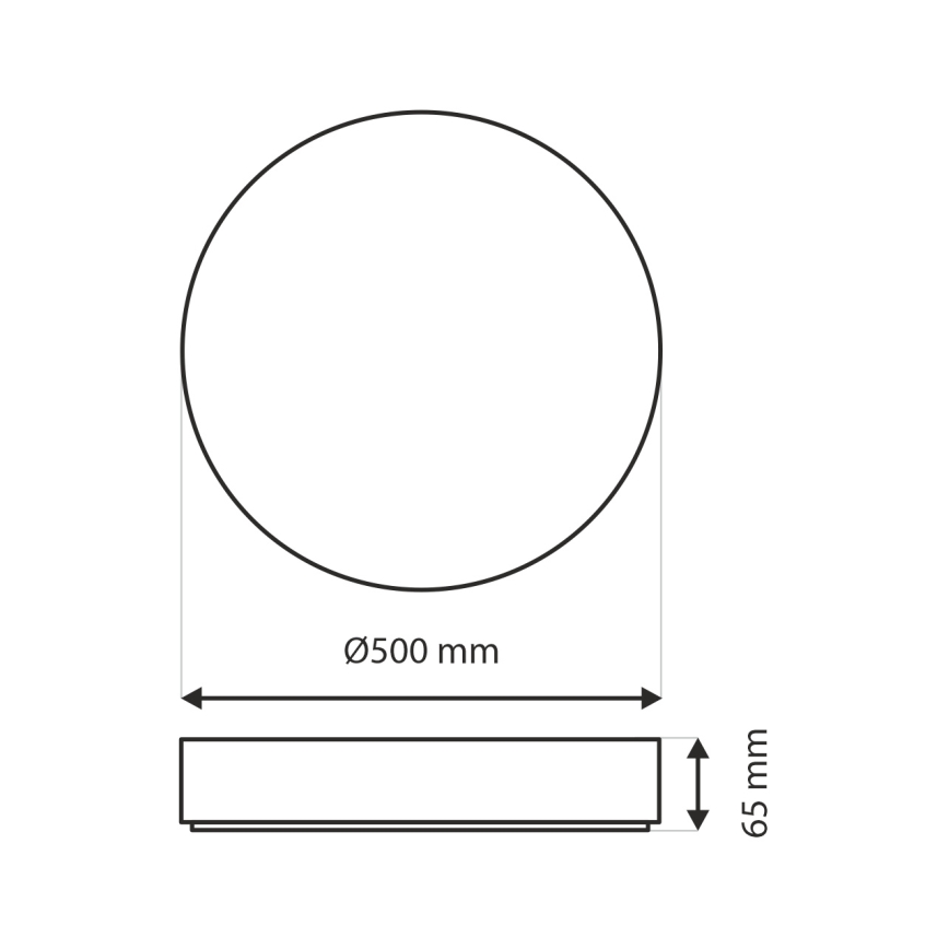 LED loftlampe dæmpbar DRINA LED/36W/230V 2700-6500K diameter 50 cm + fjernbetjening