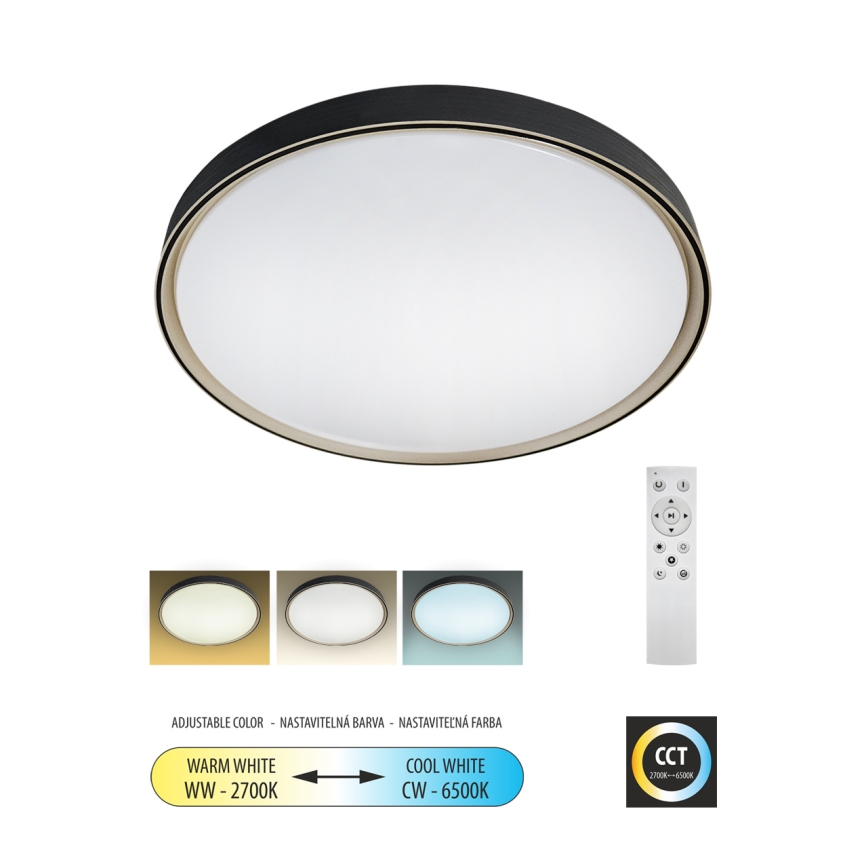 LED loftlampe dæmpbar EBRO LED/36W/230V 2700-6500K diameter 50 cm + fjernbetjening